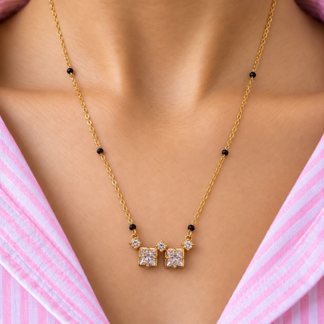 Saathi Twin Square Mangalsutra - photo 1