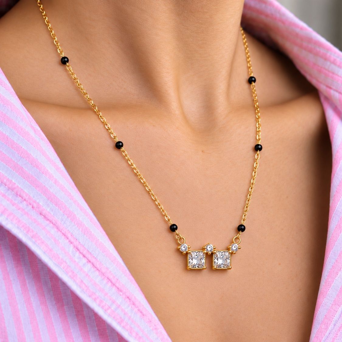 Saathi Twin Square Mangalsutra - photo 3