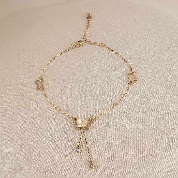 Butterfly Charm Anklet