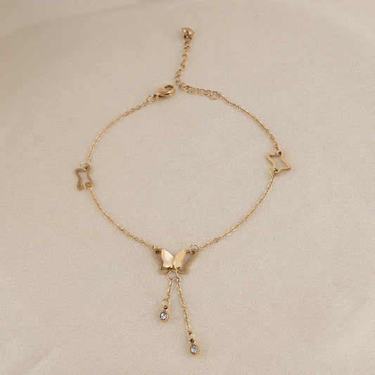 Butterfly Charm Anklet