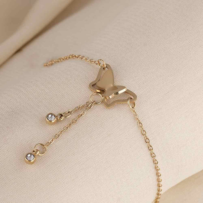 Butterfly Charm Anklet