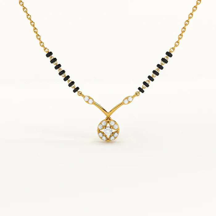 Marigold Glow 925 Silver Mangalsutra