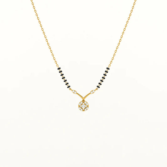 Marigold Glow 925 Silver Mangalsutra